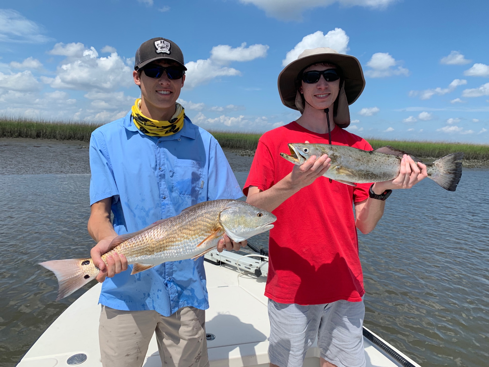 Redfish and trout